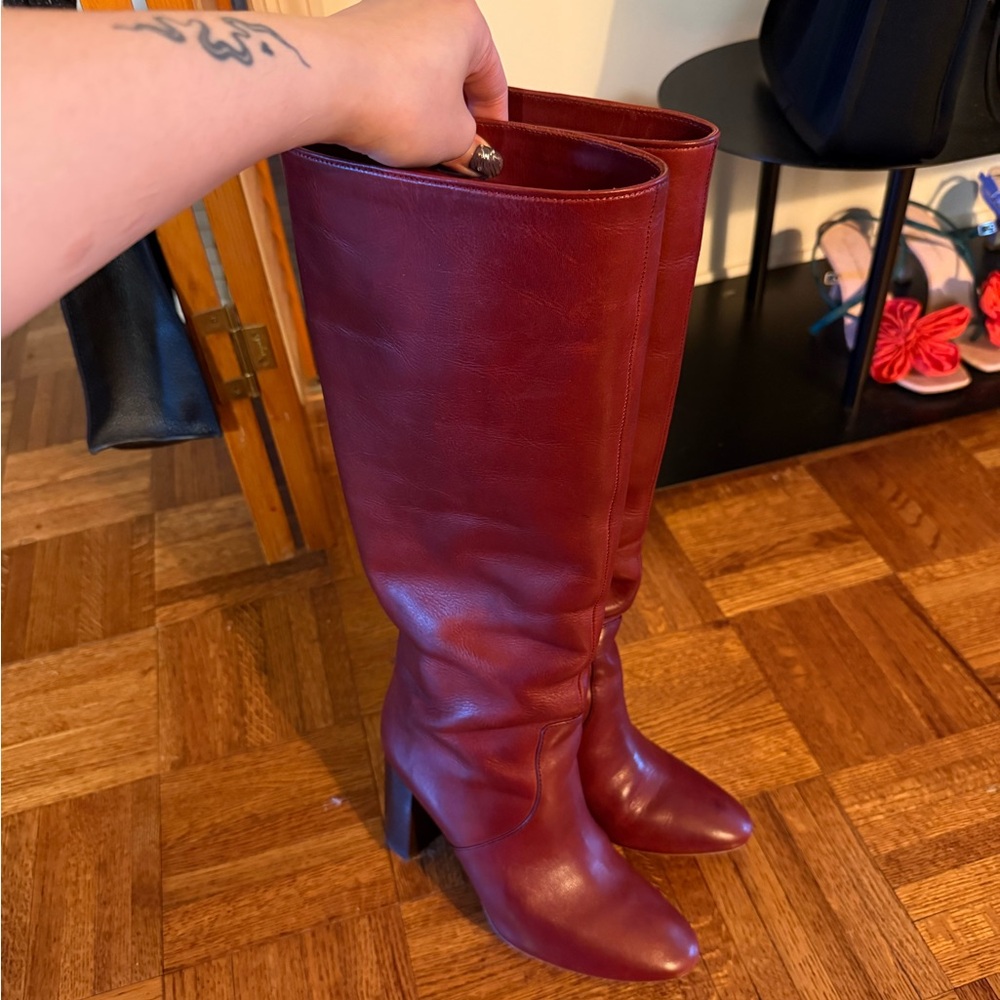 Loeffler Randall Wine Goldy Boots